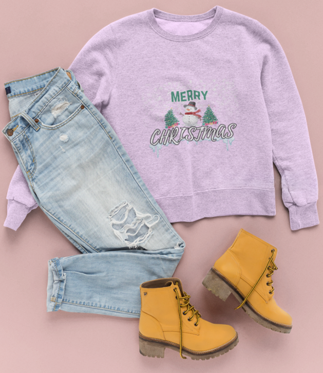 creativehub_01's tweet photo. Cozy vibes + Christmas magic  
This pastel-lavender Christmas sweatshirt hits different.  
Soft, cute, and winter-ready—perfect for holiday pics, gifting, or staying cozy in style.

Would you wear this?  
Comment “MERRY” if you want more designs like this!  
#cristmas #viral https://t.co/IAzfzncPzz