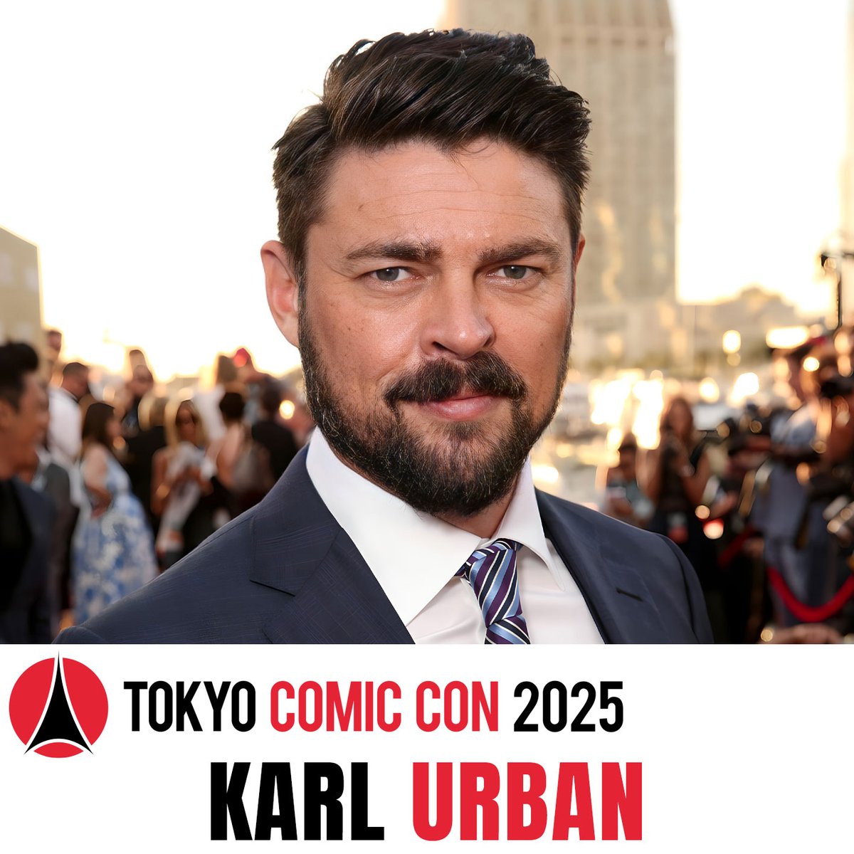 ◥◣🌟 #東京コミコン2025 🌟◢◤
カール・アーバン氏、撮影会変更のお知らせ

カール・アーバン氏が帰国便変更のため、12月7日（日）の下記撮影会がキャンセルとなります。
返金対応をいたしますので、撮影をご希望の方は当日券をご購入ください。

16:00〜　：　カール・アーバン（撮影会）
16:45〜