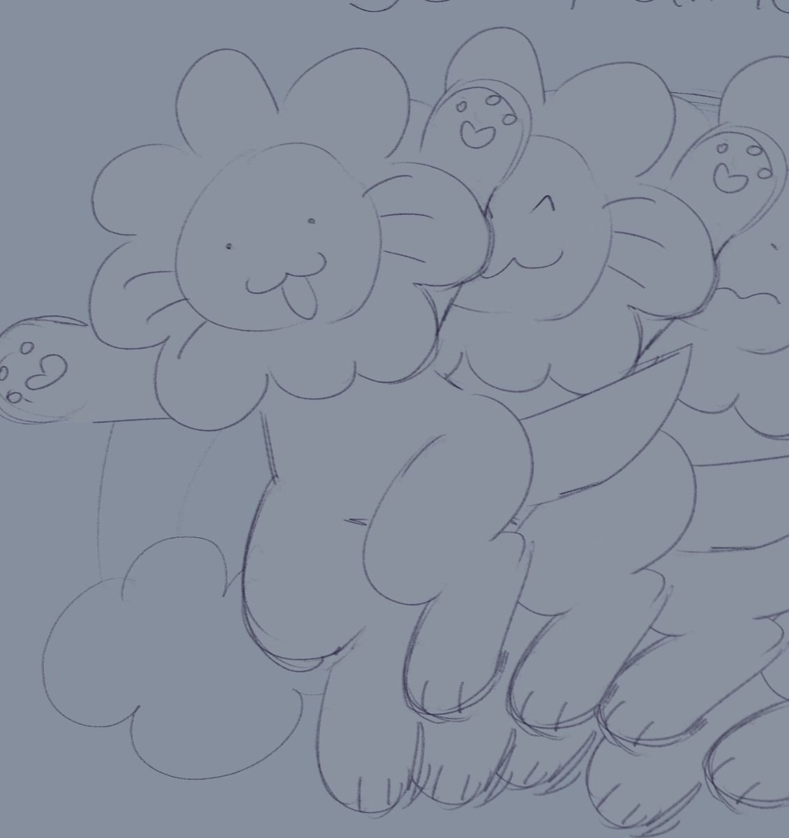 3Gumm's tweet image. flower cat