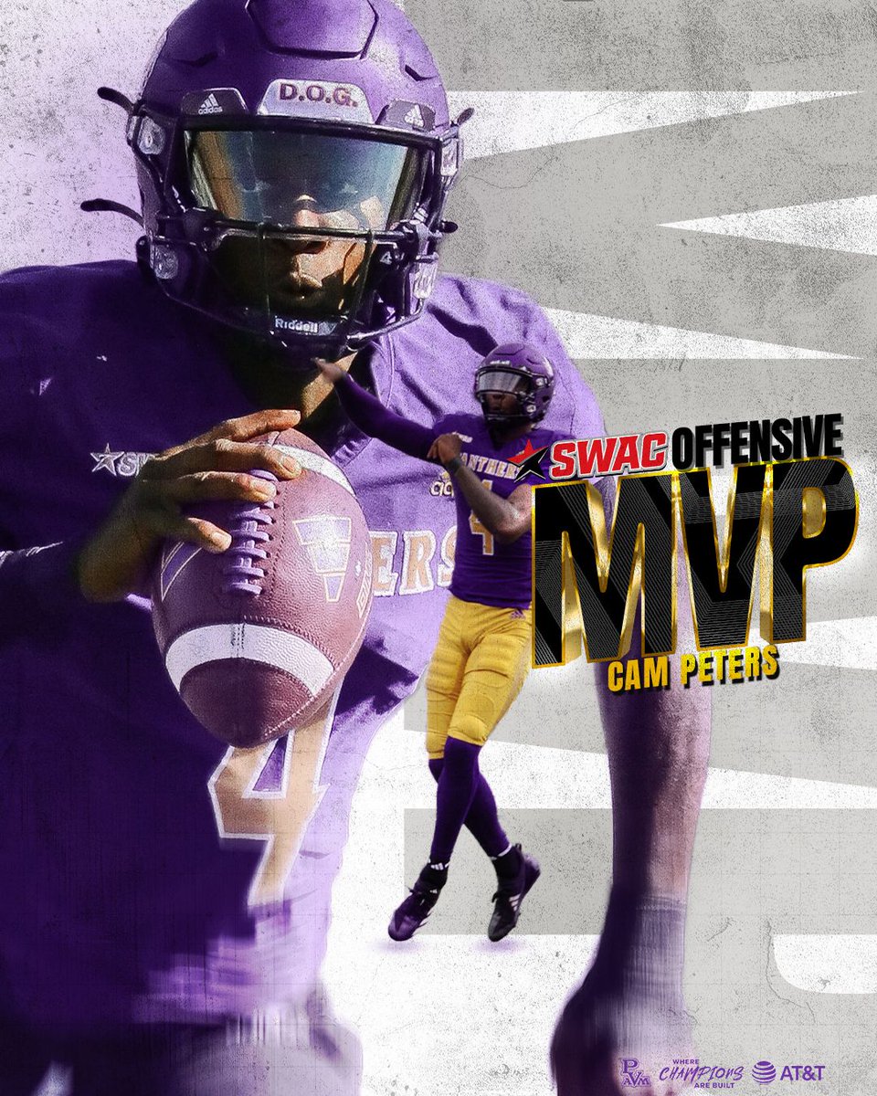 Cam Peters led the charge — SWAC Offensive MVP!