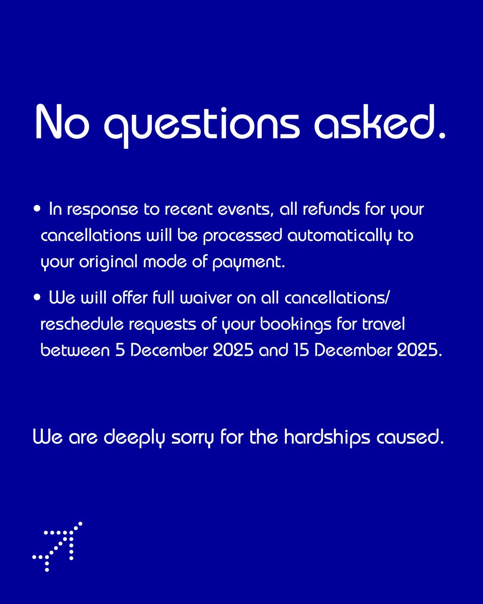 Such audacity to declare that they are doing a favor to the patrons who used the airlines.