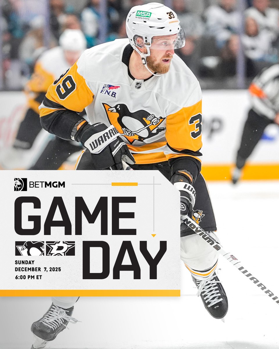 Tonight: 🐧 at ⭐️

Game preview: pens.pe/48y2VcZ