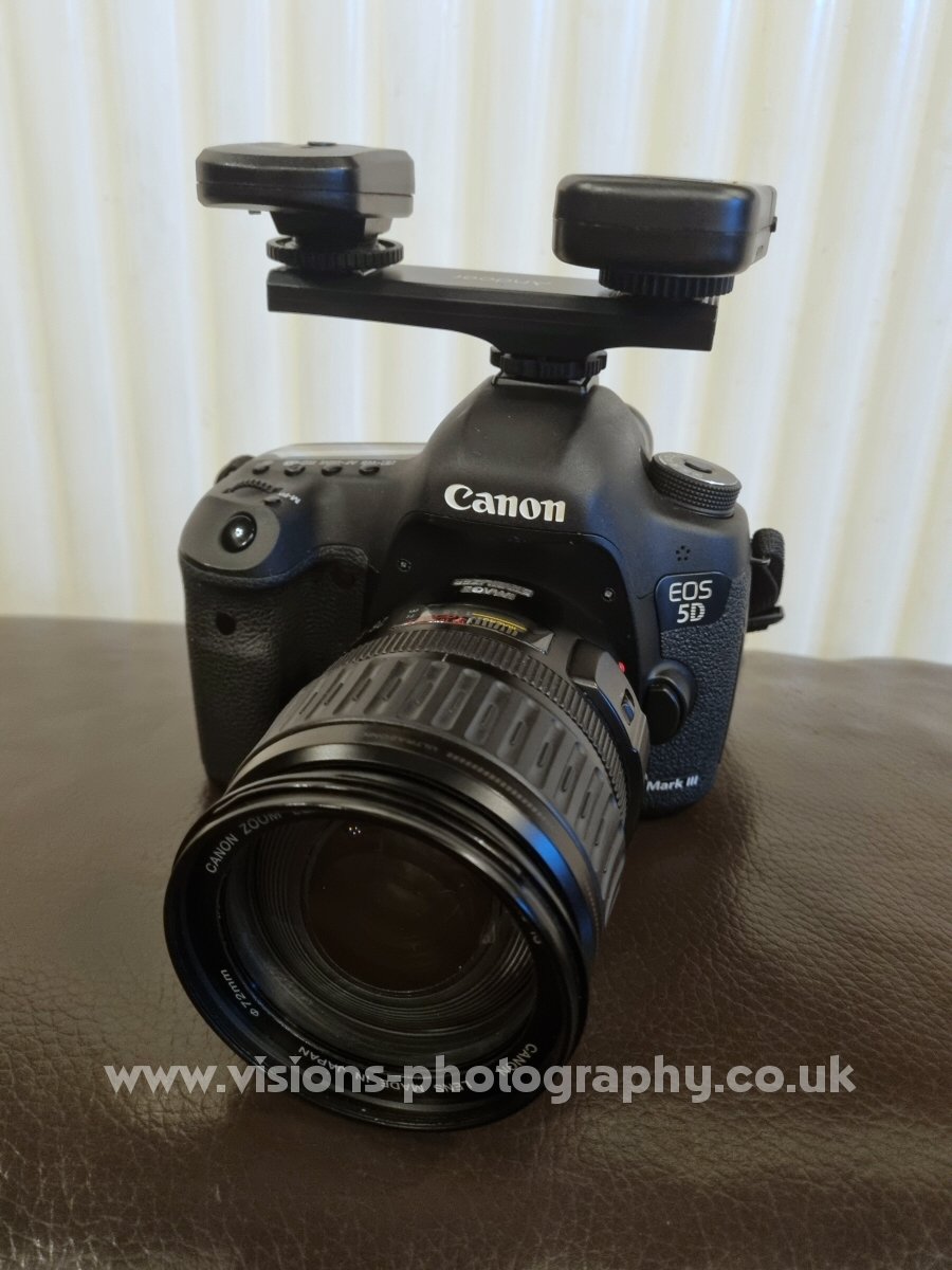 That moment when your camera accidentally ends up looking like the Starship Enterprise because you need two triggers on one hotshoe for a photoshoot!  😁