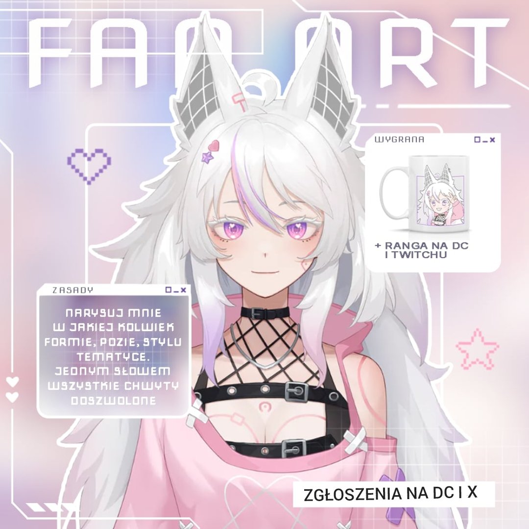 🎨Art contest🎨
Konkurs na fanarta! Narysuj mojego nowego avatara🤍🦊

📅31.12.2025

🌟Nagroda:
-Merch
-Ranga
-30$

⚠️Zasady:
- użyj tagu #artkili i oznacz mnie
- like i follow (opcjonalne :3 )
-🚫AI
 
Przewidziane nagrody za 2 i 3 miejsce!
Więcej info na dc
#vtuber #artcontest