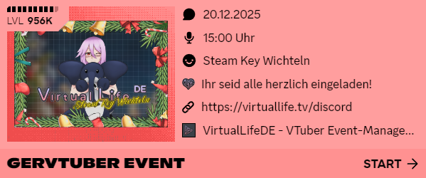 VirtualLifeDE - VTuber Event-Management 🐘🐳 tweet media