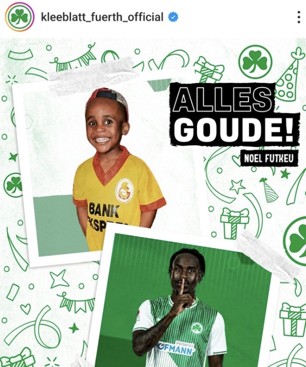 Greuther Fürth, oyuncusu Noel Futkeu’nun doğum gününü böyle kutladı.