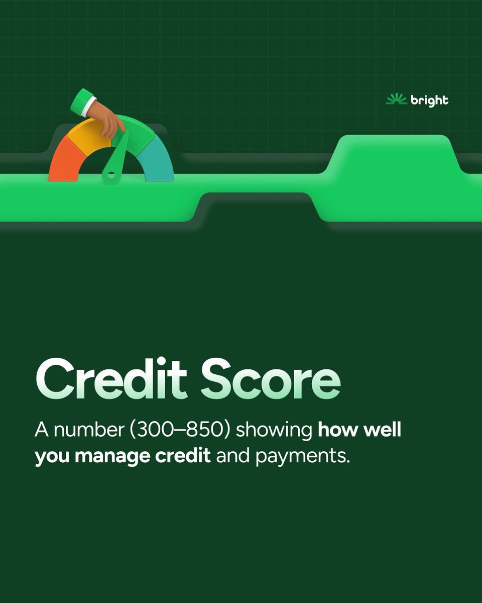 BrightMoneyCo's tweet image. Finance Term of the Week
Credit Score: A number (300-850) showing how well you manage credit and payments. 

#Creditscore #money #finance #december #christmas #score #broke #lowcredit #badcredit