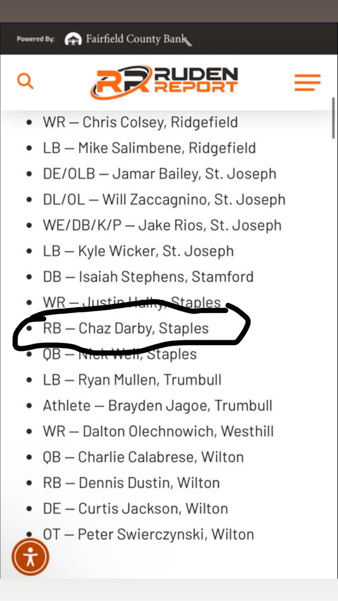 ChazDarby5's tweet photo. Proud to be named First Team All FCIAC, blessed and grateful. https://t.co/RAol1yuxQm