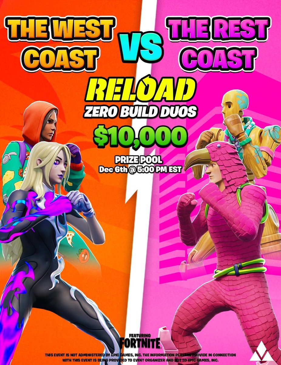 BewitchingYT's tweet image. 🌴🦩 HOSTING @fortnite WEST COAST VS REST COAST W/ @ulusoka @goatr2 @legiqn 🌴🦩 #epicpartner twitch.tv/bewitching