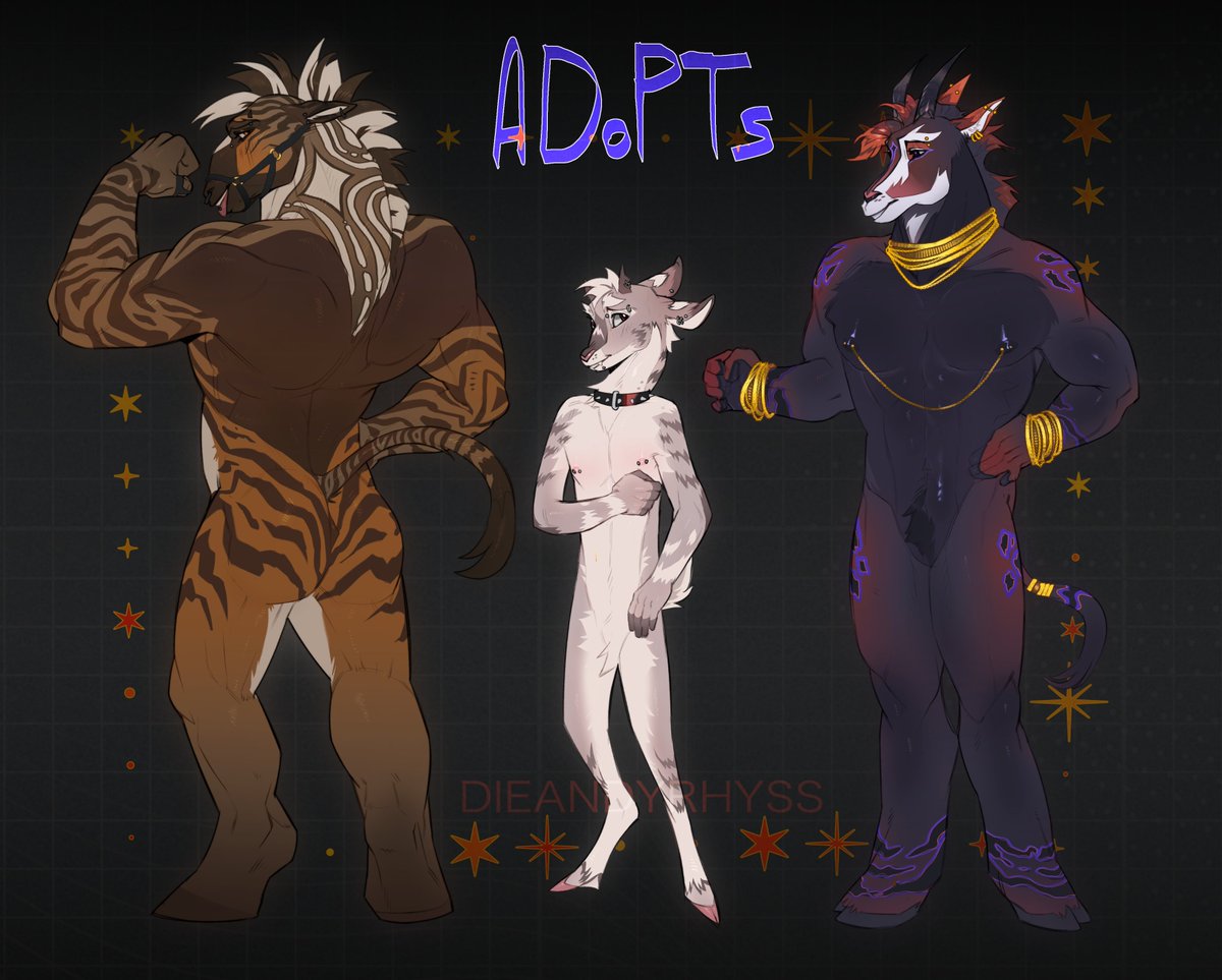 dieandyrhyss's tweet photo. new adopts arrived!  
sb 3⃣5⃣ € each 
dm me or leave a comm
 #furry #adoptable #art https://t.co/32zbmNMkrM
