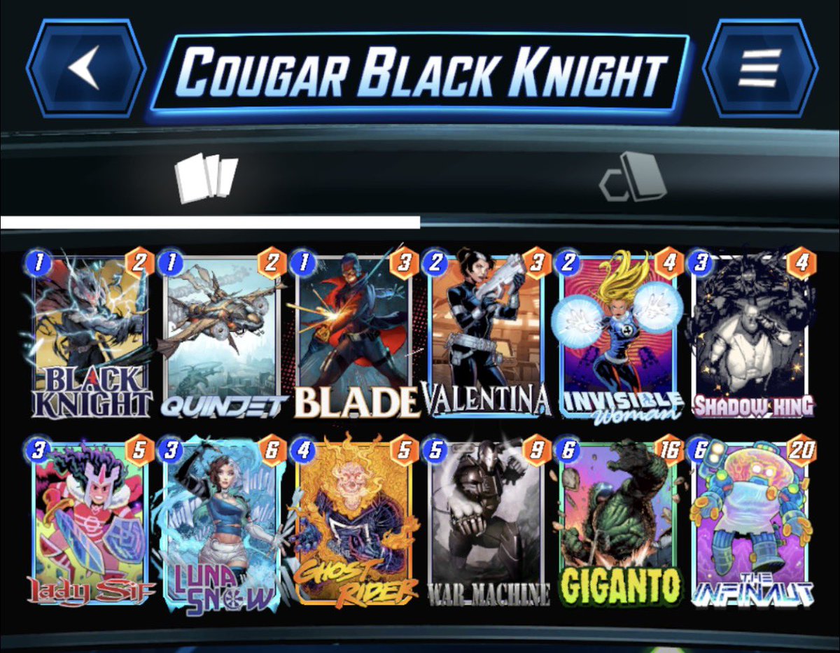 Played the All in Combo Man-Spider combo deck from 73-96 where I kinda got stuck. Saw this sick Black Knight cook from <a href="/Coougarrr_/">Coougarrr</a> and got from 96-100 in less than 10 games. It felt really good!!