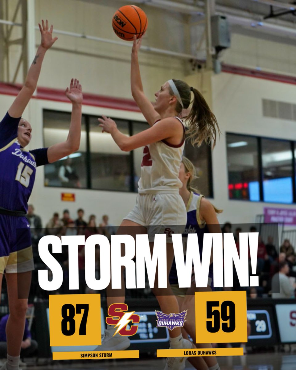 SCStorm_WBB's tweet image. BIG win to start conference play!

DeVault: 20 pts, 5-6 3FG, 2 stl
Hansen: 12 pts, 3-4 3FG, 2 reb
Anderson: 11 pts, 12 reb, 3 ast, 2 stl
Christian: 10 pts, 6 ast, 3 stl
Street: 10 pts, 3 ast, 2 stl

📰 linktr.ee/simpsonwbasket…

#rollriversWBB #d3hoops