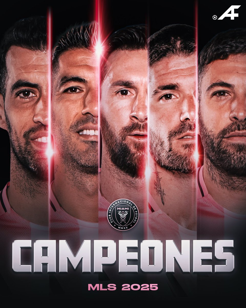 AtaqueFutbolero's tweet image. 🏆🇺🇸 INTER MIAMI DE LIONEL MESSI ES CAMPEÓN DE LA MLS POR PRIMERA VEZ EN LA HISTORIA.