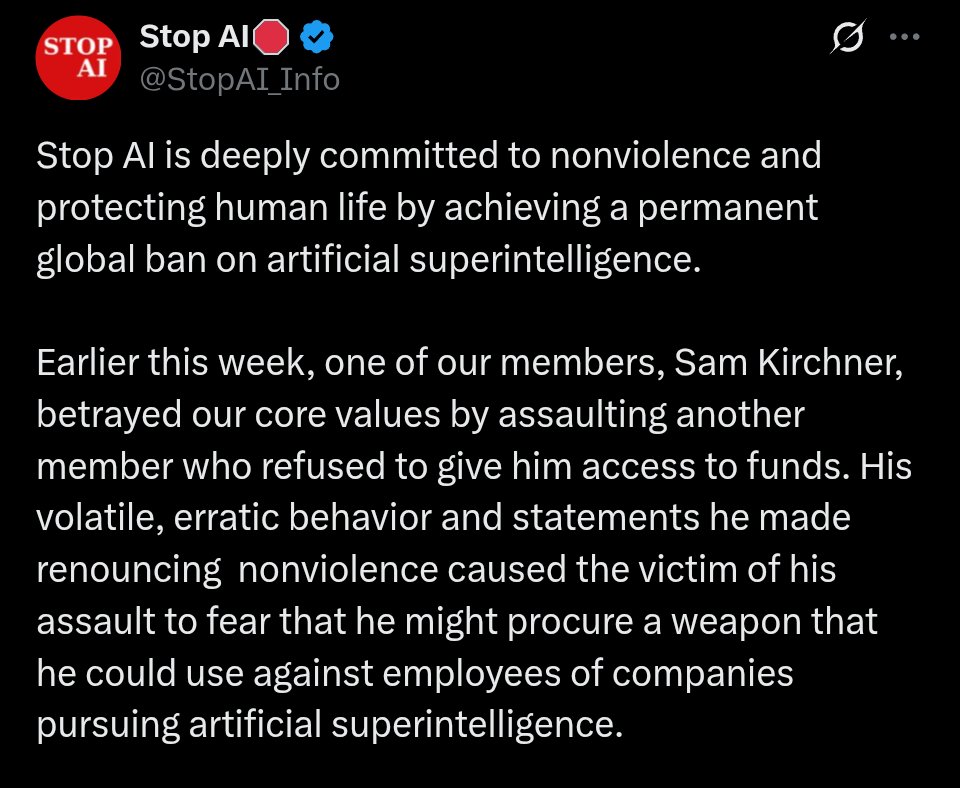 Stop AI statement screenshot