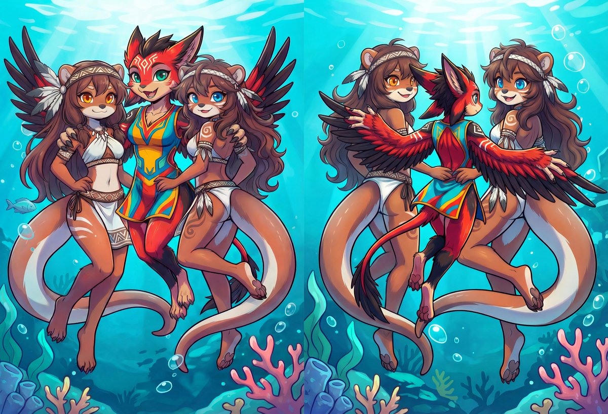 it was wonderful to take a Swim with <a href="/Oyxmox/">Oxy</a> otter Girls and explore underwater!
