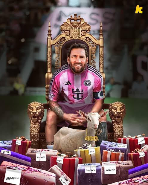 48 بطولة أكثر من أندية صنع نادي من العدم ، شغف لا نهائي حقق كل شيء مع هذا يلعب كل مباراة كأنها أول مباراة في حياته. 
ميسي بداية و نهاية كرة القدم ..