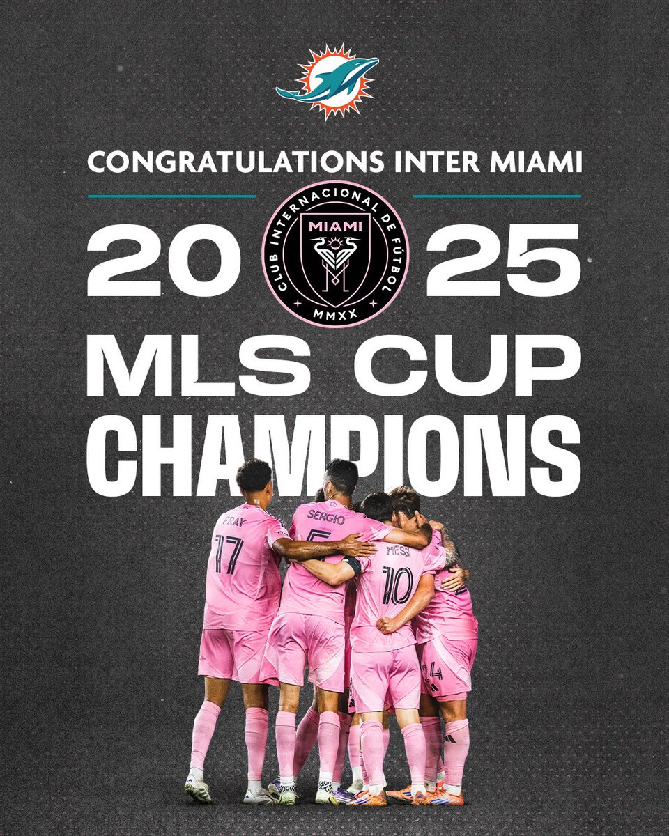 2025 MLS CUP CHAMPIONS 🏆

Congratulations, <a href="/InterMiamiCF/">Inter Miami CF</a>!