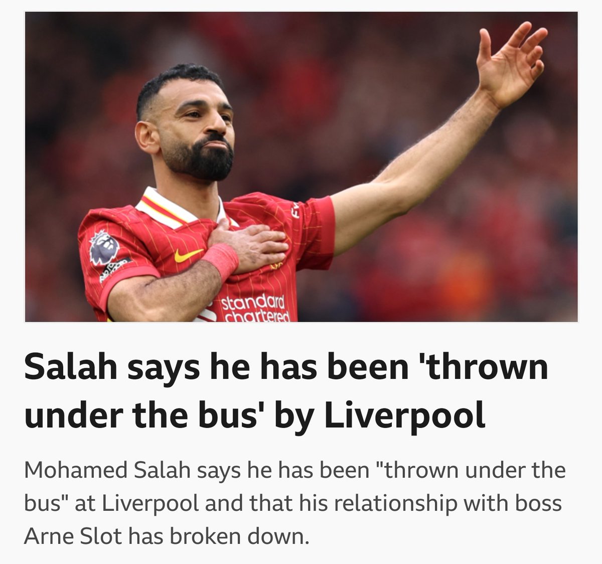 تصريح ناري من #محمد_صلاح أظنه سوف يضع حد لمسيرته مع #ليفربول