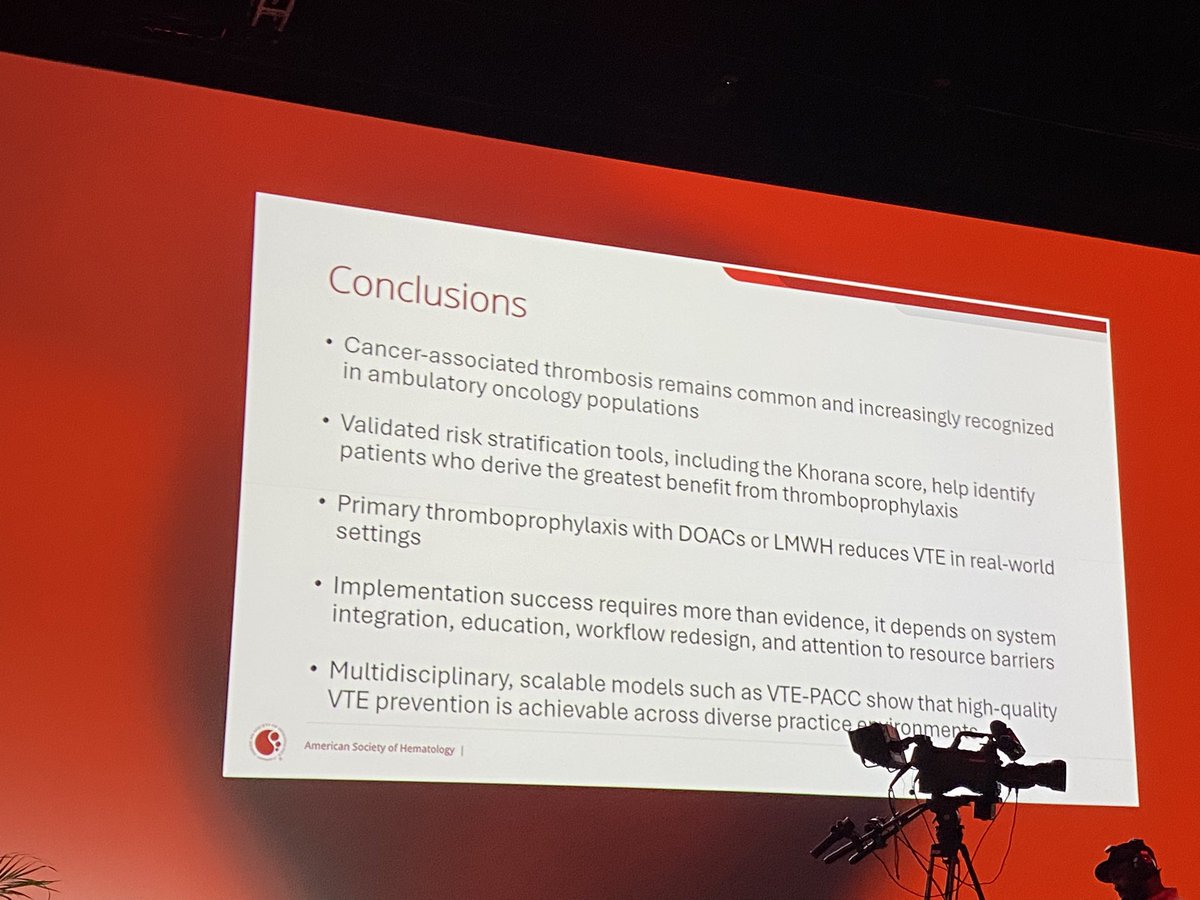 TzufeiWang's tweet photo. Cancer-associated thrombosis is preventable yet more work is needed for effective implementation! Dr. @MarcCarrier1 elegantly presented the evidence of primary VTE proph, potential implementation barriers and education and patient-centered pathway can improve outcomes! https://t.co/onh3z8kZXD
