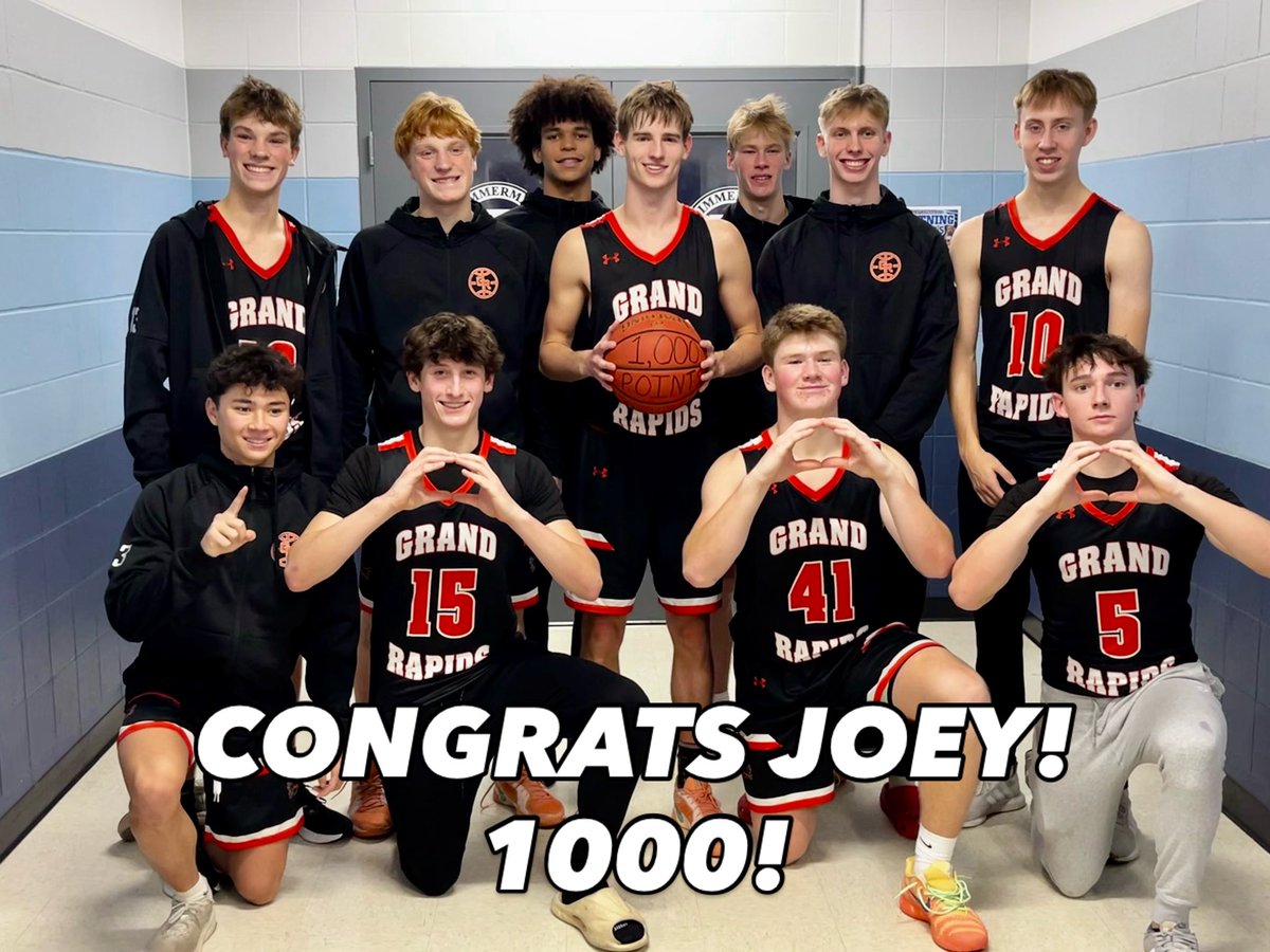GRBOYSBBALL's tweet image. A huge congratulations to Joe Sutherland on scoring his 1000th point and continuing a stellar career!