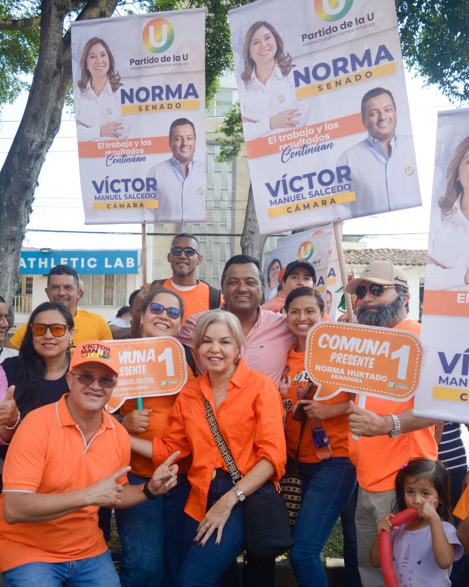 !El trabajo y los resultados
 continúan! Acompañamos a la senadora <a href="/normahurtados/">Norma Hurtado Sánchez</a> y al representante <a href="/Victormsalcedog/">Victor Manuel Salcedo</a> en su inscripción como candidatos al senado y cámara. Liderazgos que caminan los territorios, escuchan a la gente y trabajan con seriedad por la salud, el deporte