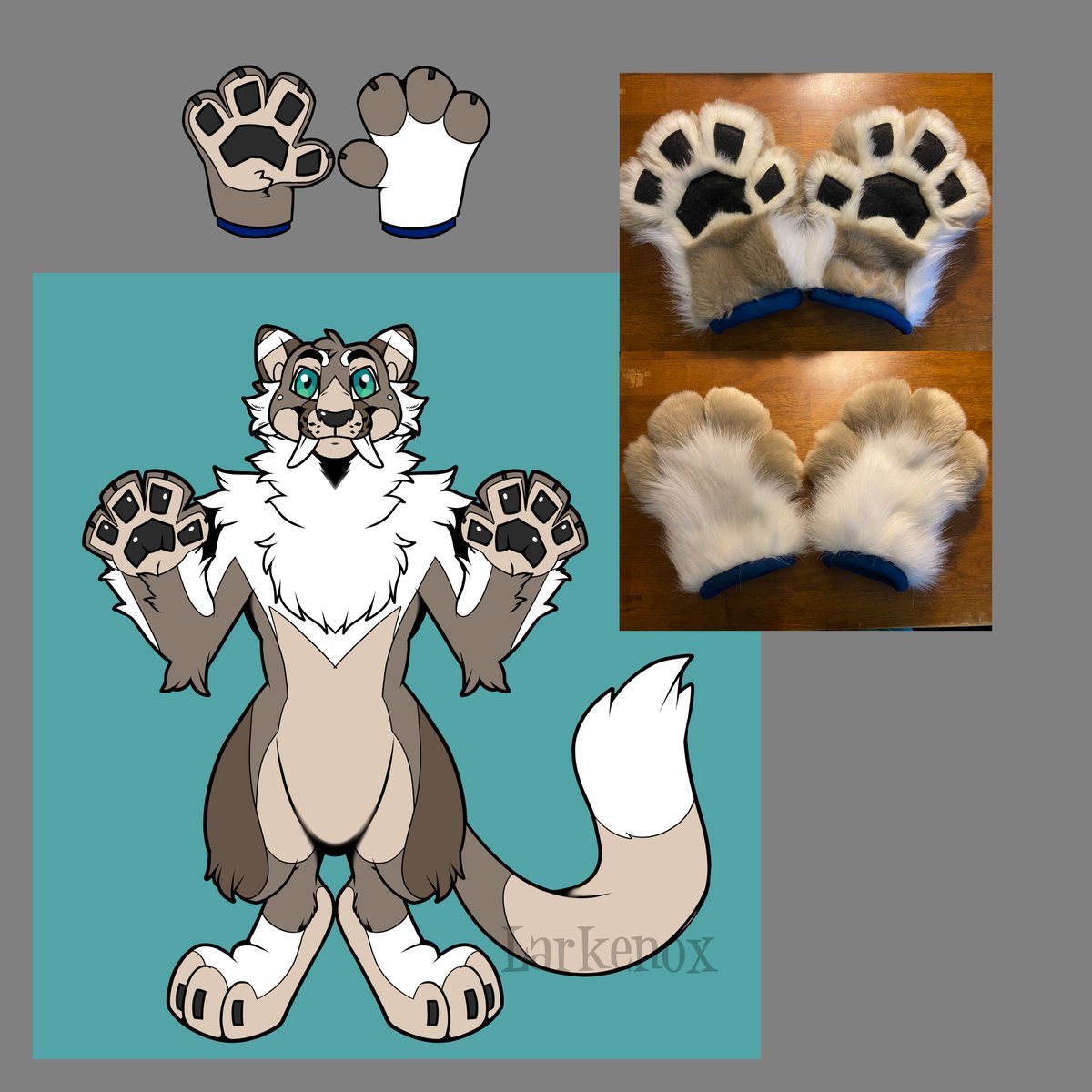Larkenox's tweet photo. Introducing:
Handpaw mystery adopts!! 
Purchase a handpaw design, and you will receive a set of handpaws, and a mystery design upon completion! 

Handpaw options + example of what you'll receive 
pattern by pseudocanid
DM to claim!

#fursuit #fursuitcommission #commissionsopen https://t.co/brQSgfgNvi