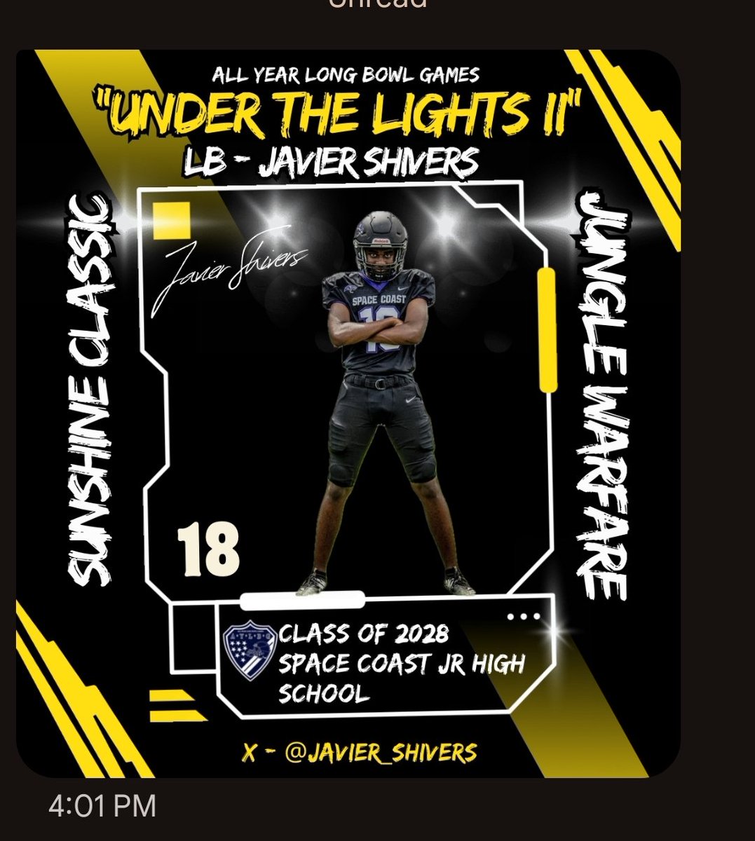 javier_shivers's tweet photo. First Camp time to grind grind no days off all Gas no Breaks
#classof2028 loading #A1athlete @CoachJakeOwens9 @CoachJoeNieves @RonnellSandy @CoachCharlieW1 https://t.co/0edqot70hl