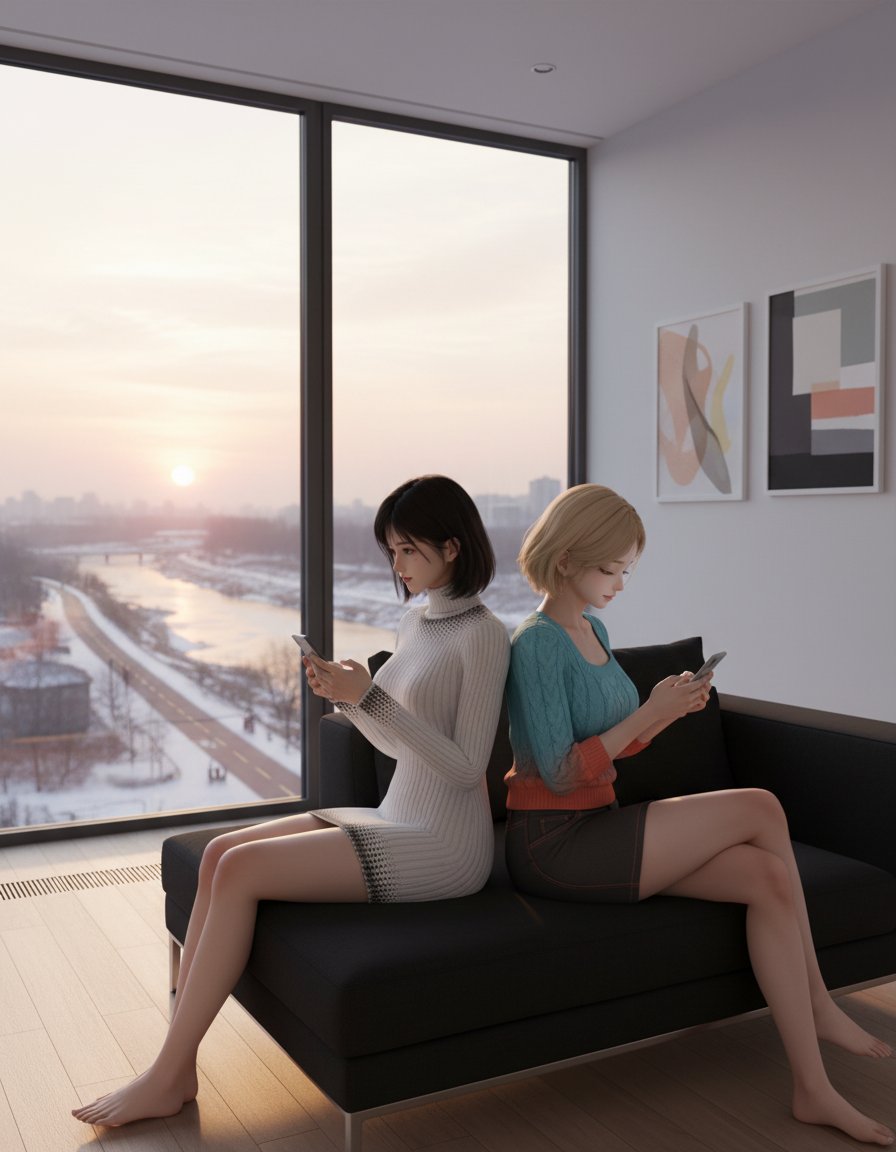 겨울 주말 대기