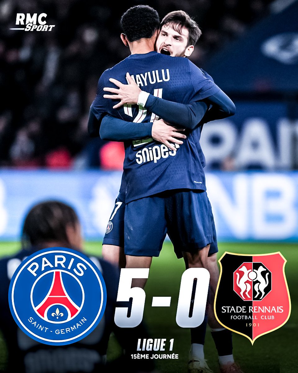 🔴🔵 LE PSG S'IMPOSE TRANQUILLEMENT FACE À RENNES ! PARIS REVIENT À 1 POINT DE LENS !

rmcsport.bfmtv.com/football/ligue…
