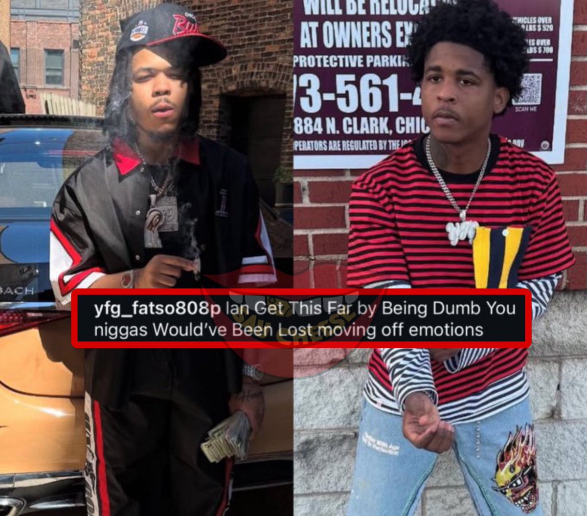 SaycheeseDGTL's tweet image. YFG Fatso speaks on people encouraging him to act after his baby mother let Bloodhound Q50 around his daughter