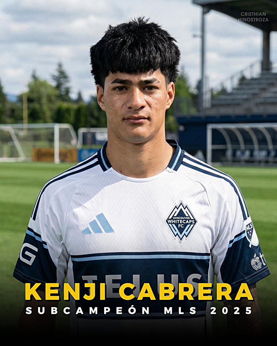 Kenji Cabrera 🇵🇪 finaliza su primera temporada en el exterior. El atacante peruano quedó subcampeón de la MLS 2025 tras la derrota del Vancouver Whitecaps ante Inter Miami.

Llegó a mitad de año, anotó dos goles en casi 300' y fue campeón de la Copa de Canadá y de la Conferencia