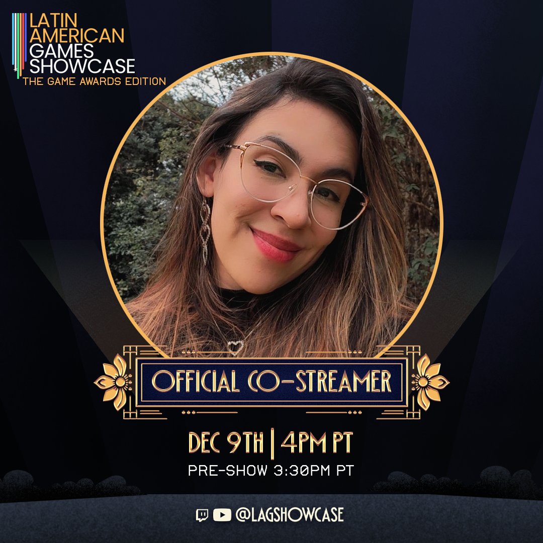 Na próxima terça-feira (9/12) vamos acompanhar a <a href="/LAGShowcase/">Latin American Games Showcase</a> !! 🥳
O evento vai mostrar mais de 70 jogos da América Latina e eu vou ser uma co-streamer oficial!
Espero vocês às 20h30 para ficar por dentro de todas as novidades!! 💜
#LAGS2025