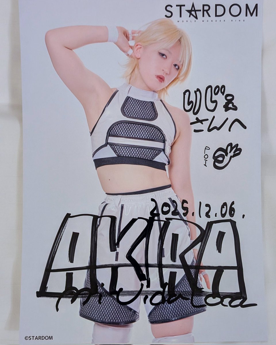 名古屋サイン会夜の部🖊️
5人目　鉄アキラ選手👊

#鉄アキラ
#STARDOM