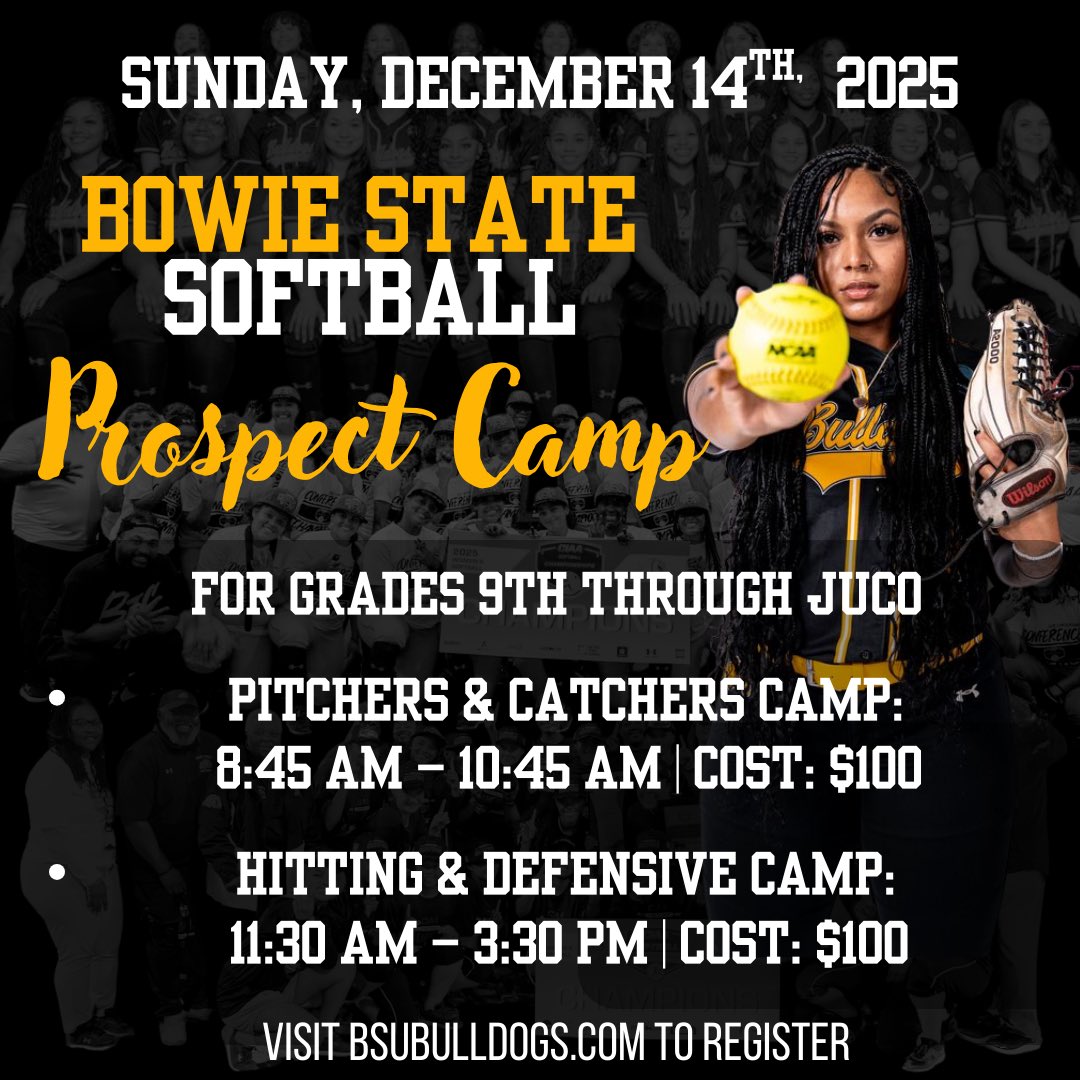Bowie State Softball tweet media