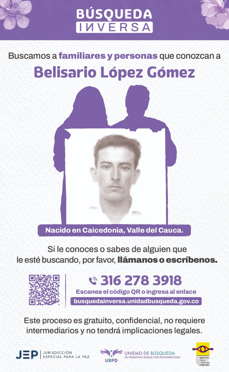 Caracol_Cali's tweet photo. #Desaparecidos | Cinco personas desaparecidas oriundas de #Caicedonia, #Cali, #Cartago, #Sevilla y #Palmira hacen parte de Búsqueda a la Inversa que adelanta la Unidad de Búsqueda @UBPDcolombia, @MedLegalColombi y la @JEP_Colombia en contexto de conflicto armado. https://t.co/zaObLkrP7m