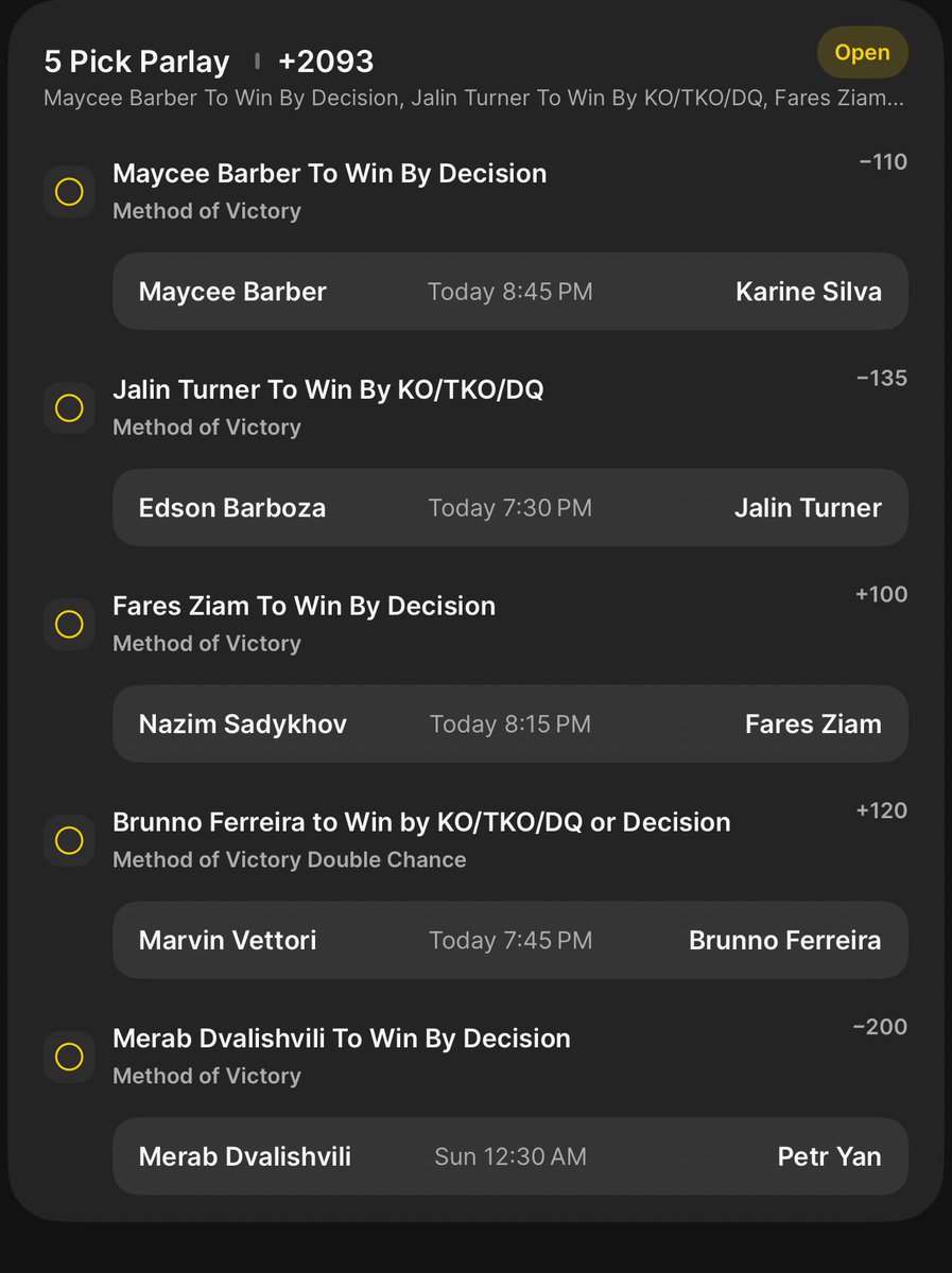 🚨 GIVEAWAY ALERT 🚨
Exclusive Capper Collab For UFC323
- If this hits I’m giving away $25 each to 4 people who:

- follow <a href="/301TJ/">TJ💰</a> <a href="/JBigsDFS/">JBigs | Jason 💎</a> <a href="/bigsbettingteam/">JBigs Betting Team</a> <a href="/CappyUT16/">Cappy16</a> <a href="/Starky720/">Jacob Sparks</a> <a href="/_RobbingTheBook/">RobbingTheBook</a> 
- like and repost
- drop cash apps 👇🏼