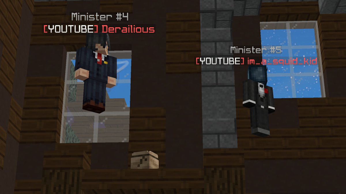 Derailious and Squid Kid caught flying in the skyblock hub??? Omg crazy