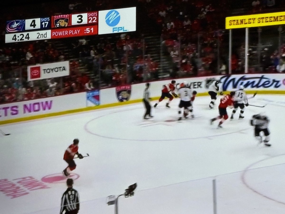 So, Fl play by play guy, “Oohh Baby!” No, don’t go there. Leave it with the one and only.