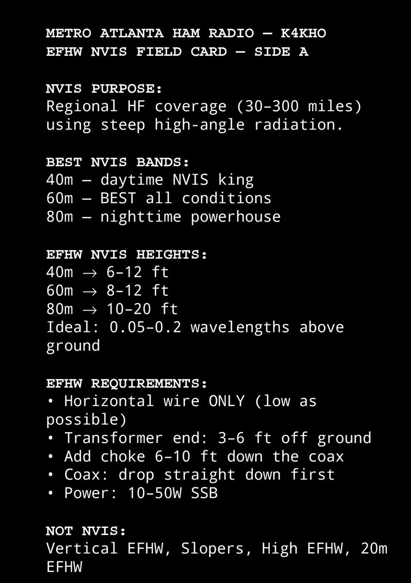 K4KHOMetroATL's tweet photo. Last Night I set myself on a Journey to better understand EFHW deployment setups and ended up in an NVIS Conversation. Antenna orientation,Heights,and best Bands for NVIS! To test, My Buddy who's less than 15 miles and I did #JS8Call And #SBB Successfully! #sbitx +2 DB To NH!! https://t.co/i5jgIPIPR1