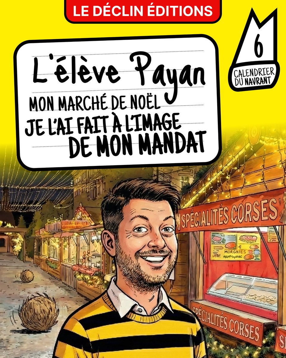 Jour 6 du #CalendrierDuNavrant ⤵️

900 000 habitants, des milliers de touristes... et pour Noël, l'enfant terrible a sorti ce qu'il avait de mieux !

Un marché de Noël de 50 mètres de long, 1 mètre de large et à peine une vingtaine de stands.

Ridicule, à l'image de son mandat 🥰