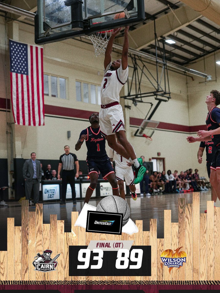 CairnAthletics's tweet photo. Hot start to conference play, @cairnmbb picking up an overtime road win on Saturday at Wilson.
#PursueExcellence #CairnMBB #IamThird https://t.co/3Z2wNwvnJA