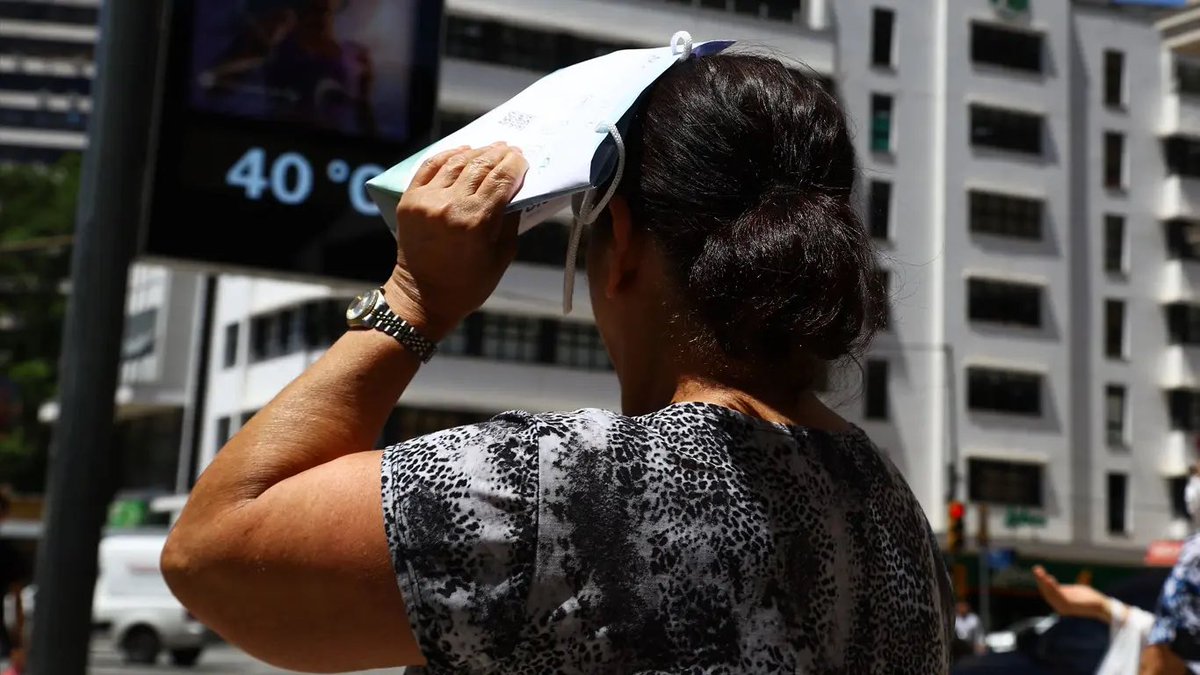 🔴 TEMPO | Calor atinge 40°C e vai prosseguir antes de um grande ciclone. ▶️ metsul.com/calor-atinge-4…