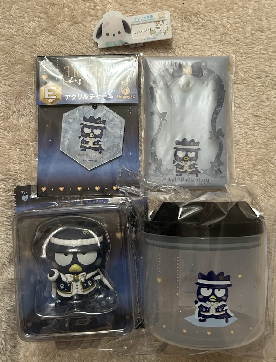 sanrio199's tweet image. サンリオ ハッピーくじ お譲り

譲 画像1～5
ばつ丸、ハンギョドン、キキララ、キティ、ポムポムプリン

求 画像ごと定価＋送料又は画像6枚目
シナモン、マイメロ フィギュア

検索からでもお気軽にお声掛けください！