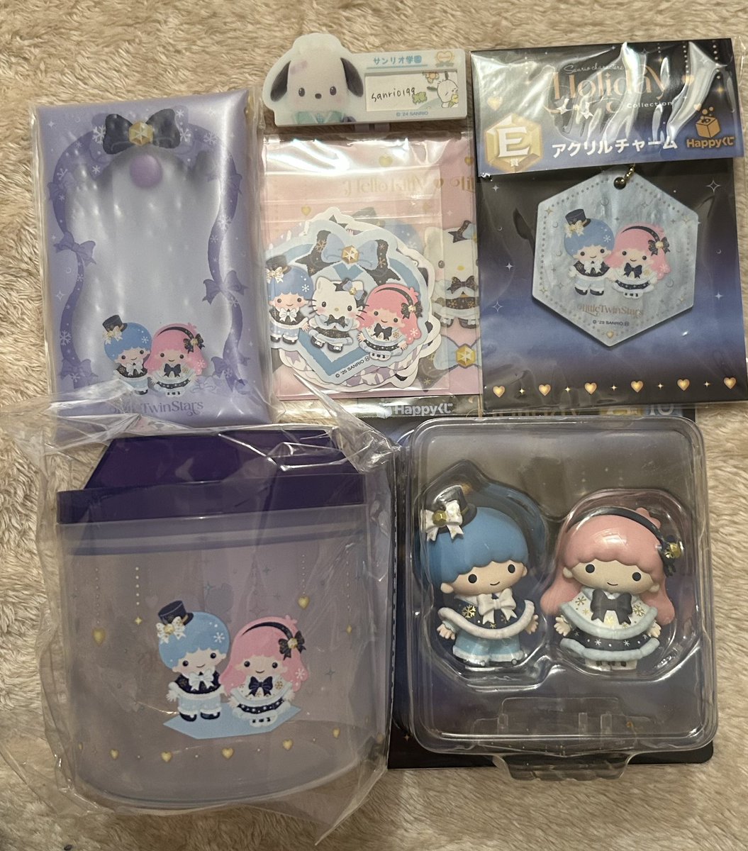 sanrio199's tweet image. サンリオ ハッピーくじ お譲り

譲 画像1～5
ばつ丸、ハンギョドン、キキララ、キティ、ポムポムプリン

求 画像ごと定価＋送料又は画像6枚目
シナモン、マイメロ フィギュア

検索からでもお気軽にお声掛けください！