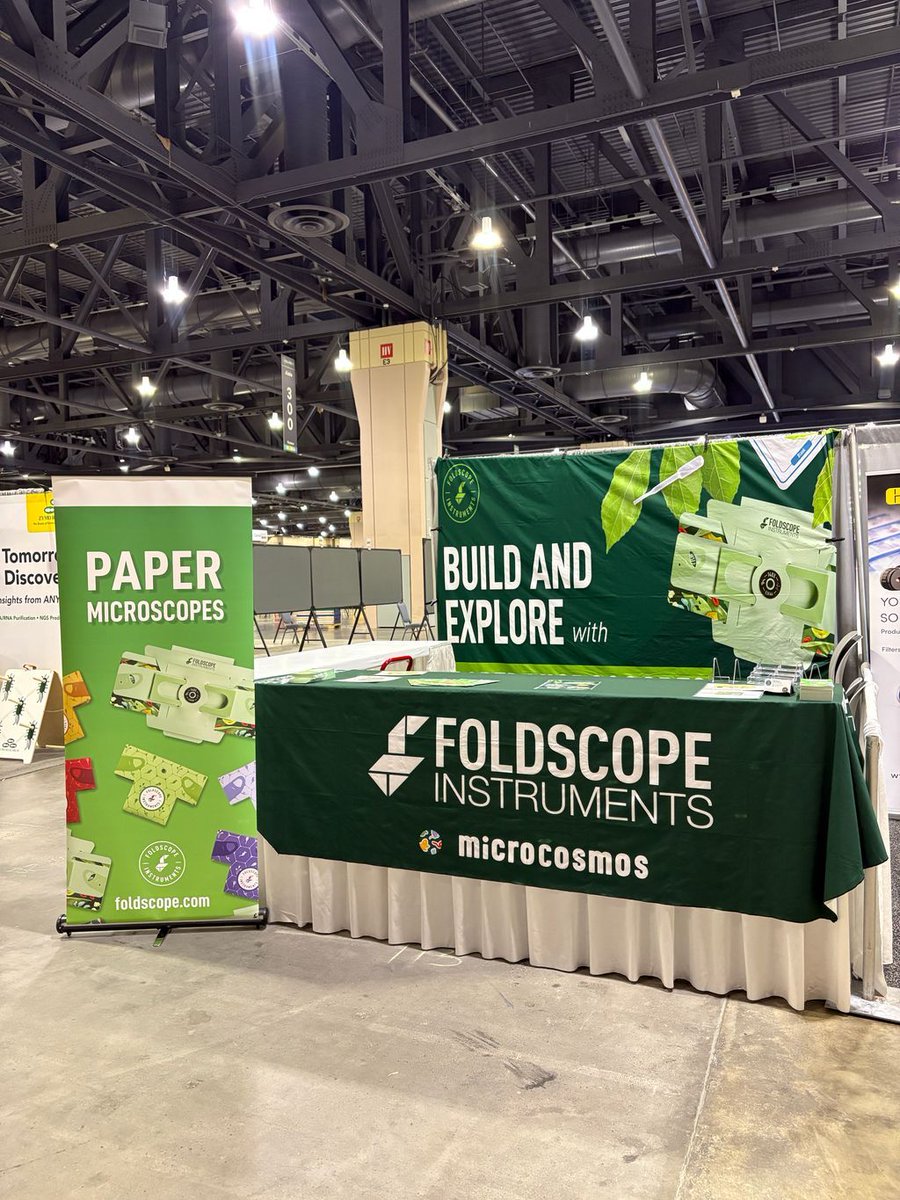 TeamFoldscope's tweet image. Hello from Philadelphia! 👋 Foldscope is excited to be part of #ASCB2025, sharing how accessible, affordable science can spark curiosity and empower learners of all ages. Come visit us to try out a paper microscope at Booth #113 in Hall E. We can't wait to meet you! 

#foldscope