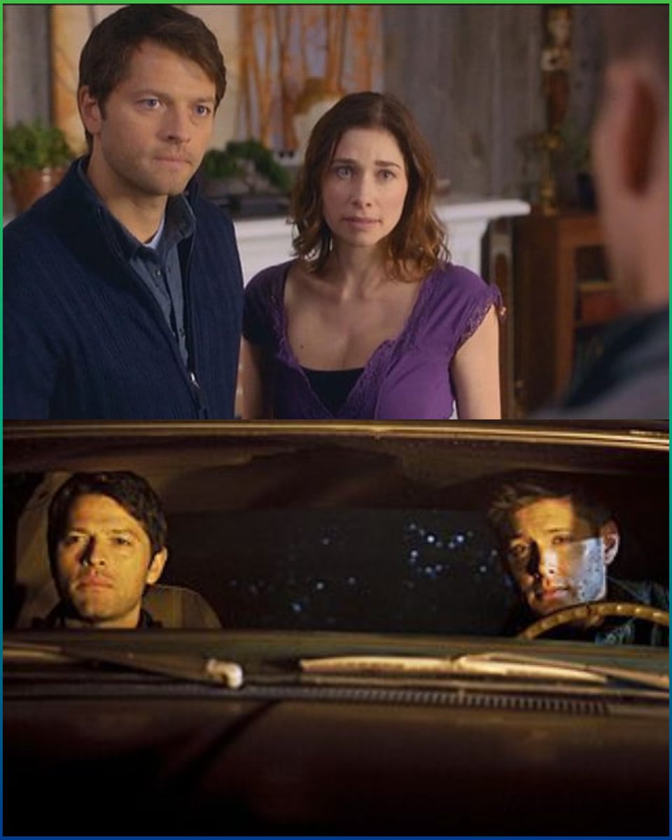 The was Cas left that beautiful wife of his when Dean came for him and never looked back 🤭