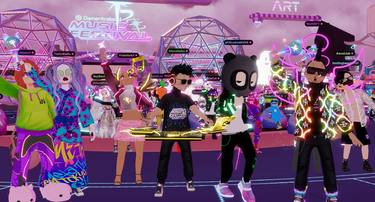 multinft's tweet image. Our RAGE resident DJ, @SteveSaiko, is about to go live at the @decentraland Music Festival for the closing mainstage set!

It’s been four amazing days of music on the mainstage, and there’s no one better to close it out for the fam.

00:00 UTC — join us for one last dance!