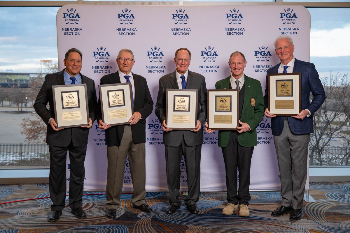 Incredibly proud moment in my life accepting my dad’s Hall of Fame induction into the Nebraska PGA section Hall of Fame. Amazing evening honoring some of the greatest Nebraska PGA members over the past 100 years. HONORED