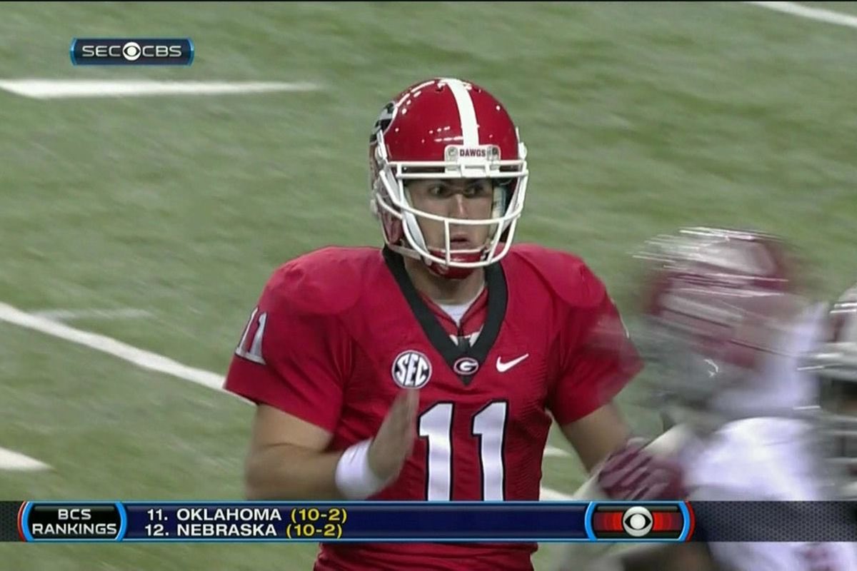 UGANihilist's tweet photo. How I’m feeling at the half. 
@aaronmurray11 #SECChampionship https://t.co/7LeZAj0VWN