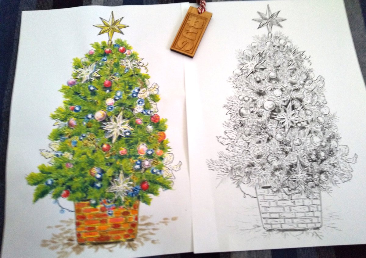 本日の新潟紹介。 #クリスマスツリーの日 なので児童館用に描いた